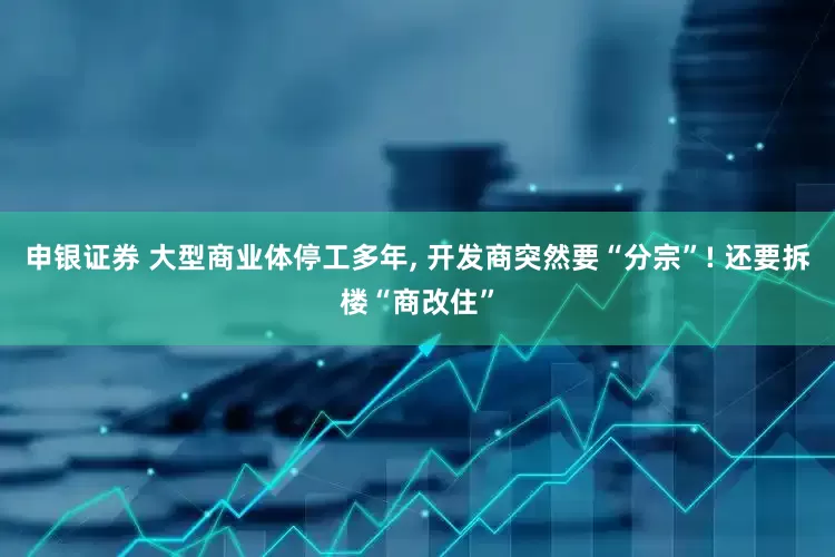 申银证券 大型商业体停工多年, 开发商突然要“分宗”! 还要拆楼“商改住”